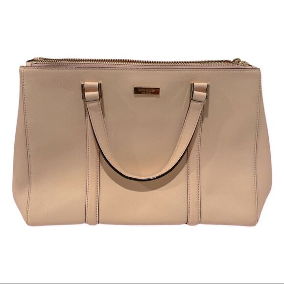 Kate Spade Newbury Lane Pink Saffiano Leather 3 Compartment Handbag - Picture 1 of 8